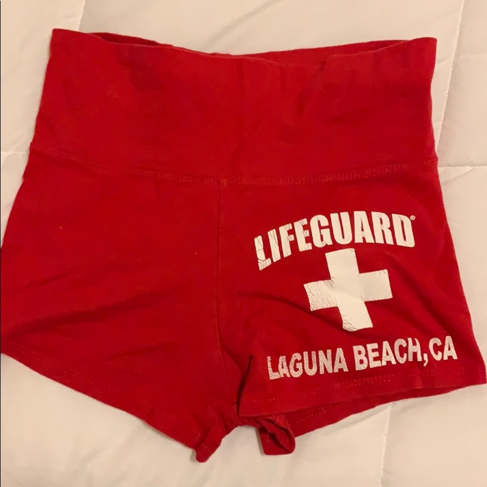 High rise swim shorts